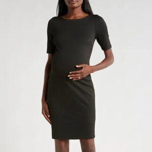 A Pea In The Pod Textured Black Maternity Dress size M